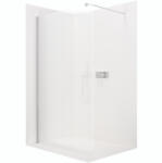 Cerano - Walk-in zuhanyparaván Onyx L/R - kerek merevítő - króm, hornyolt üveg - 120x200 cm, CER-CER-8050BD318 (CER-CER-8050BD318)