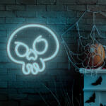 Forever Neon plexi LED lámpa, Graffiti Skull, falra akasztható, türkiz, (22cm x 30cm), Forever Light FPNE15