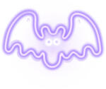Forever Neon plexi LED lámpa, Flying Bat, falra akasztható, lila, (31cm x 20cm), Forever Light FPNE11