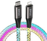  BWOO X279C kábel - LED-es Type-C (USB-C) / Lightning kábel 27W, 2m