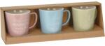 4home EH Tea time 3 db-os porcelán bögre készlet, 330 ml