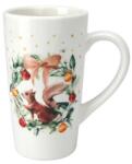 4home Mókus koszorú karácsonyi porcelán bögre , 550 ml