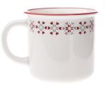 4home Heart flake karácsonyi porcelán bögre fehér, 380 ml