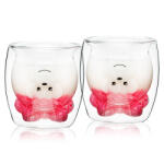 4home Hot&Cool Lady Bear thermo pohár 250 ml, 2 db