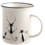 4home Játékos macskák porcelán bögre 310 ml