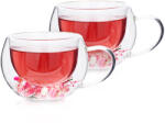 4home Hot&Cool Blossom thermo cappuccino pohár, 270 ml, 2 db