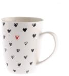 4home Porcelán bögre szívekkel 340 ml