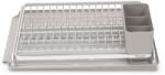 Brabantia SinkSide Dish Drying Rack lejtős csepptálcájú, önürítő edényszárító állvány, középszürke, 385x490 mm - 230028 (230028)