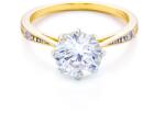 SAVICKI Inel de logodnă SAVICKI: aur bicolor, cu zirconiu - savicki - 4 542,00 RON