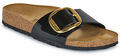 Birkenstock Papucsok Madrid Big Buckle BF Patent Black Gold Fekete 38