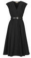 Michael Kors Hosszú ruhák ROLLER BUCKLE MINI DRS Fekete EU XL