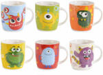 Decorer Set 6 cani portelan Monsters 8.5x9 cm, 350 ml (A72.10.42)