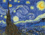 iPicasso Set goblen cu diamante, cu sasiu, Noapte instelata - Van Gogh, 40x50 cm (PD4050025)