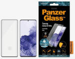 Panzer kijelzővédő üvegfólia E2E Samsung Galaxy S21 Ultra G998 tokbarát ujjlenyomat kompatibilis antibakteriális 5D teljes kijelzős