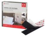 VELCRO - Banda adeziva velcro, negru, 20mm, 25m (VEL-PS20000) - constructii-mag