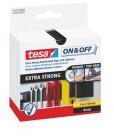tesa - Banda adeziva velcro 55229, negru, 50mm, 1m (55229-00000-02)