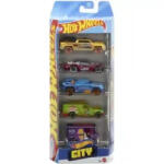 Mattel Hot Wheels - City - 5 db-os autó készlet (JBJ75)