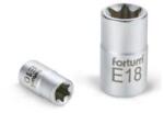 Fortum dugófej, torx, 1/2", 61CrV5 mattkróm, 38mm hosszú; E12 (4700701)