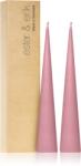 ester & erik cone candles old rose (no. 39) gyertya 2x25 cm