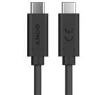 Sony USB-C - USB-C kábel 100W 1m fekete 'Gigapack csomagolás' (UCB24)
