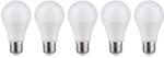 Paulmann KÉSZLET 5x LED Izzó A60 E27/9W/230V 2700K - Paulmann 28780 W4589 (W4589)