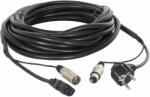 PD CONNEX CX02-20m AUDIO Jel& - 038; Táp Kombikábel (XLR + Schuko + IEC)
