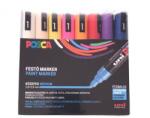 uni Dekormarker készlet, 1, 8-2, 5 mm, UNI Posca PC-5M, 16 különböző szín (2UPC5M16DB)