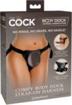 Pipedream - King Cock Elite Comfy Body Dock Strap-On Harness Black/ Dark Brown