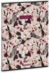 Ars Una Ars Una: Flowery Pink extra kapcsos kockás füzet A/4 (53123756) - innotechshop