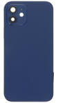 Apple iPhone 12 középső keret, akkufedél (hátlap) kamera lencsével, oldalgombokkal, sim tálcával és mágneses gyűrűvel szerelt, kék (logó nélküli, OEM)