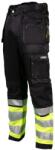 STALCO Munkavédelmi derekas nadrág, fekete, XL, DURA TWILL X, STALCO PERFECT POWERMAX (S-78191)