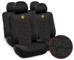 MOMO Set Huse Scaune Auto pentru Mazda 323 - Momo Young, negru si cusatura rosie, 10 bucati