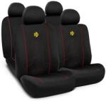 MOMO Set Huse Scaune Auto pentru Mazda CX-5 - Momo Modern, negru si cusatura rosie, 10 bucati