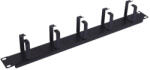  Nestron NRCM-RI-1M 19" kábel rendező panel, 1U, vízszintes, fém (NRCM-RI-1M)