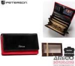 Peterson Női Bőr Pénztárca Ptn Ka-19-4214 Red/Black (PTN KA-19 RED/BLAC)