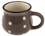 4home Dots kerámia bögre 75 ml, szürke , szürke, 75 ml