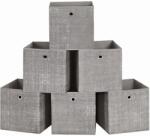 SONGMICS 6 db összehajtható tárolódobozok 30 x 30 x 30 cm, Taupe (RFB006K01V1)