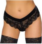 Cottelli Collection Party - láncos csipke bugyi (fekete) (23109611041) - sexshopcenter