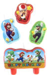  Super Mario Mushroom World tortagyertya, 4 db-os gyertya szett (DPA17155455)