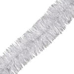  Karácsonyi girland, boa matt ezüst színű, 7cm széles és 2m hosszú