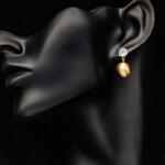 ElectraStore Cercei Placati Cu Aur Stralucitori (C2791)