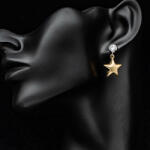 ElectraStore Cercei Placati Cu Aur Star (C2788)