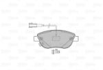 VALEO fékbetétkészlet, tárcsafék VALEO 598721 for FIAT, ABARTH (598721)