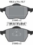 TEXTAR Fékbetét készlet TEXTAR 2184802 for FORD, SEAT, SKODA, VW, … (2184802)