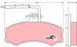 TRW fékbetétkészlet, tárcsafék TRW GDB695 for CITROËN, PEUGEOT, FIAT, TALBOT, … (GDB695)
