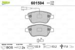VALEO Fékbetét készlet VALEO 601594 for CITROËN (601594)