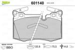 VALEO fékbetétkészlet, tárcsafék VALEO 601140 for MINI (601140)