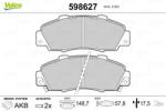 VALEO Fékbetét készlet VALEO 598627 for HONDA, ACURA, ROVER (598627)