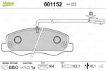 VALEO Fékbetét készlet VALEO 601152 for OPEL, NISSAN, RENAULT, VAUXHALL (601152)