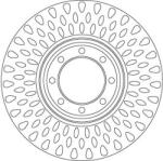 TRW féktárcsa TRW DF6688S for IVECO (DF6688S)